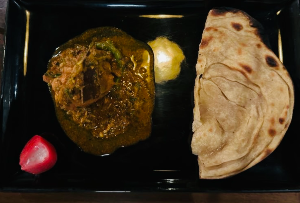 Champaran Chicken with Roti