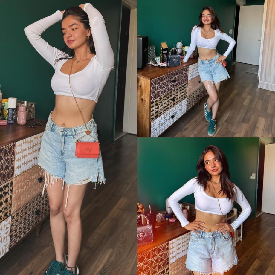 Look Cool This Summer Like Anushka Sen In White Crop Top And Denim 893872