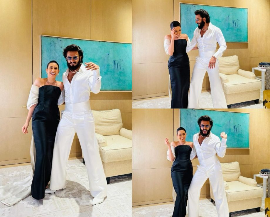 Ranveer Singh’s Wacky Poses Leaves Karisma Kapoor Bursting into Laughter, See Funny Photos! 894316